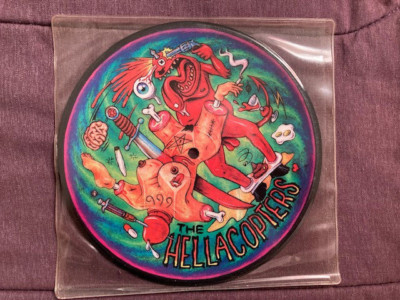 HELLACOPTERS 7 INCH VINYL PICTURE DISK 1997 LIKE NO OTHER MAN