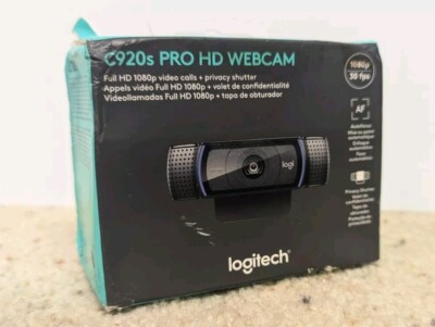 Logitech C920s Pro Full 1080p HD Webcam with Privacy Shutter Black 960-001251