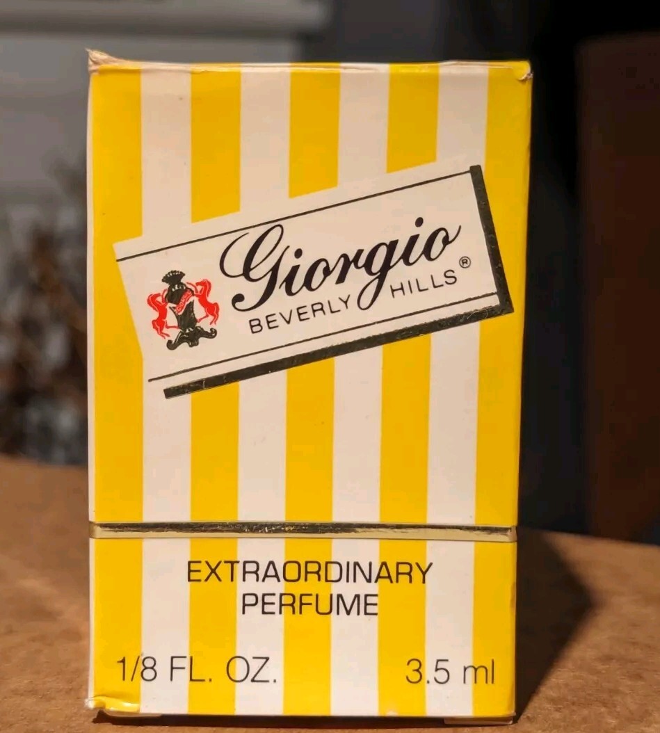 Uberervly Box GIORGIO BEVERLY EXTRA ORDINARY PERFUME MADE IN 🇺🇸 1/8 FL.OZ 3.5 ML ...