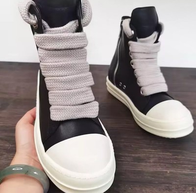 Size 9.5 Rick Owens Porterville High Too Jumbo Laces Shoes