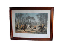 Ancienne gravure chasse à