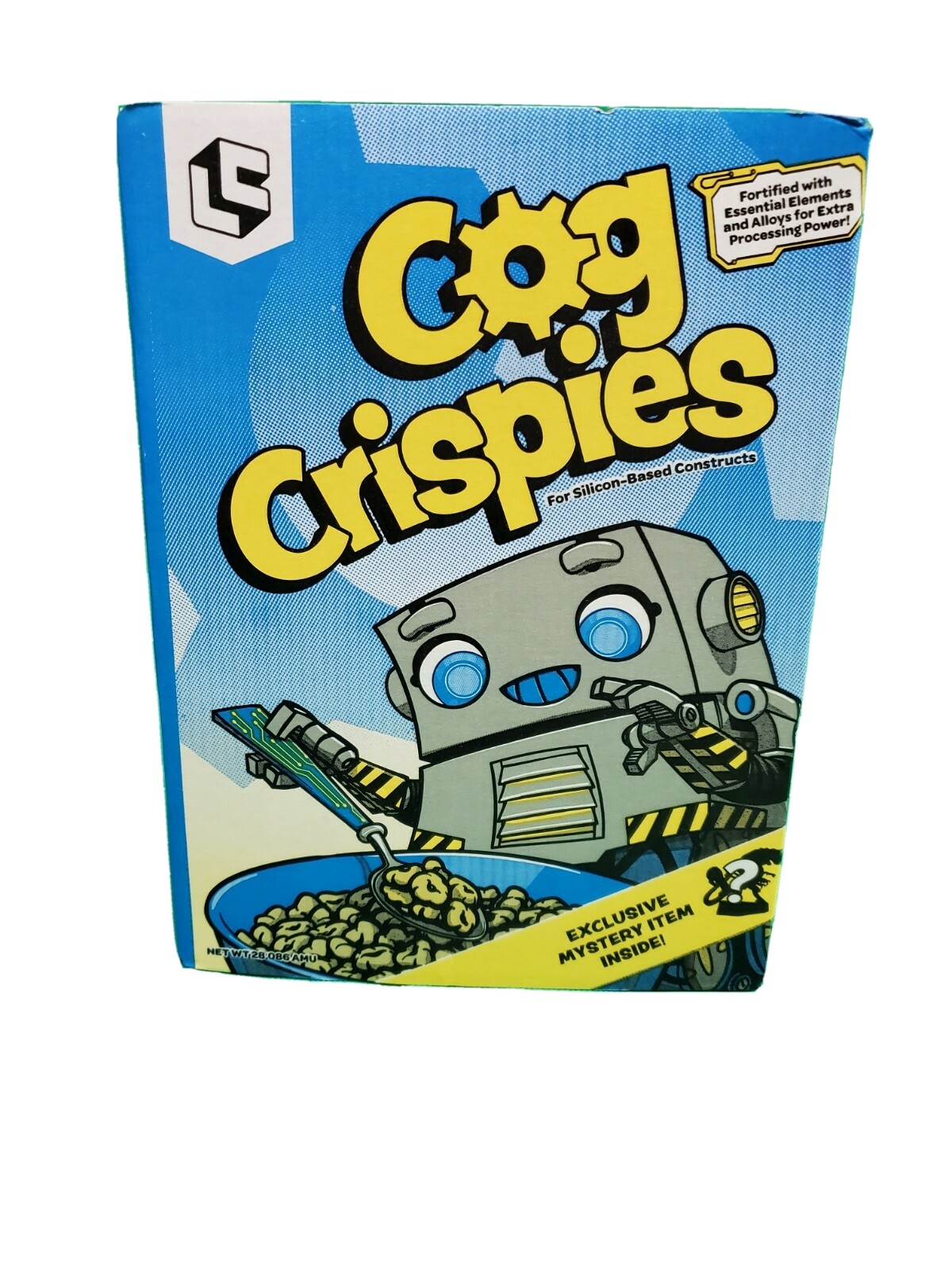 Loot Crate Exclusive Novelty Cereal Box Cog Crispies" 8"x4"x11