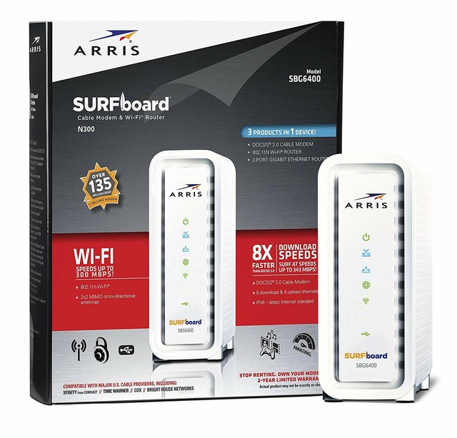 Internet Modem Router Wi Fi Comcast Time Warner Cable Charter Cox