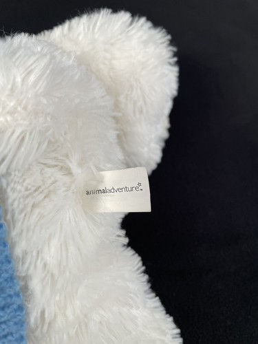 Animal Adventure Winter Holiday Bear Plush Stuffed Animal White 11" Scarf Top - Picture 5 of 5