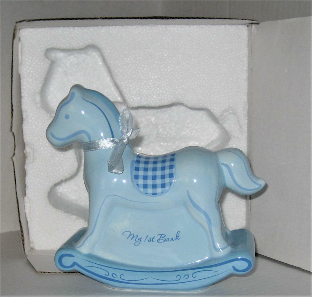 blue rocking horse