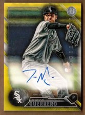 2016 BOWMAN INCEPTION INCEPTIONIZED PROSPECT AUTO GOLD JORDAN GUERRERO #4/25