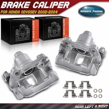 2x Rear Left & Right Brake Caliper w/ Bracket for Honda Odyssey 2002 2003 2004