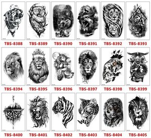 8 Sheets Temporary Tattoos Body Arm Tattoo Sticker Half Sleeve Fake Waterproof 