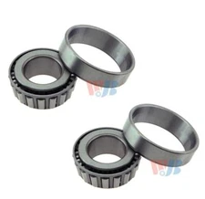 Pair 2 Front Outer WJB Wheel Bearing Race Sets for Chevy Dodge Mazda Benz Volvo