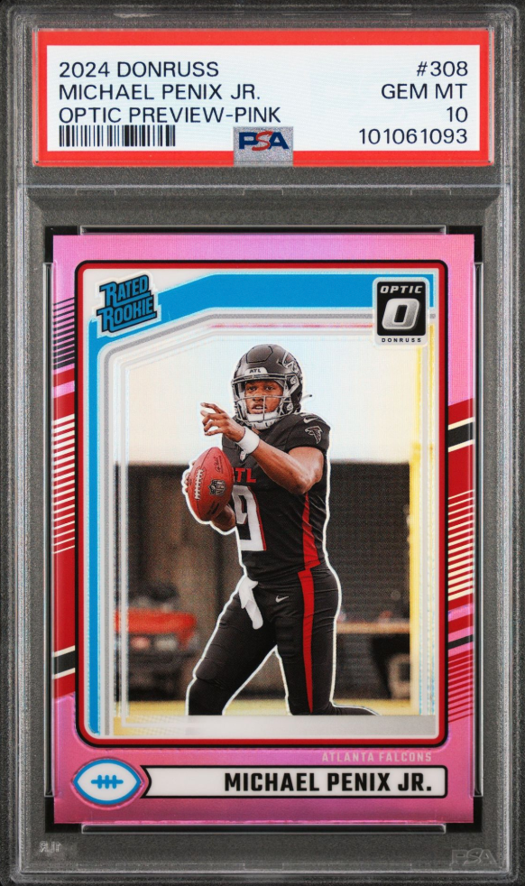 その他 Michael Porter Jr Optic PSA 10 RC 2024 DONRUSS #308 MICHAEL PENIX JR OPTIC PREVIEW-PINK PSA 10
