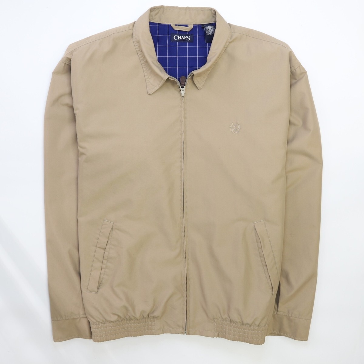 Chaps Harrington Bomber Jacket Size 2XL Beige | eBay