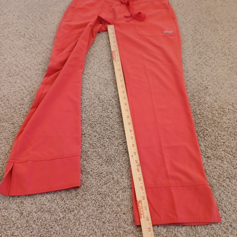 Grey's Anatomy Signature Scrub Pants Womens Small Orange Style 2207 eBay
