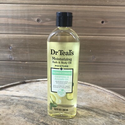 Dr Teal s Moisturizing Bath & Body Oil + Glow & Hydrate Ceramides & Avocado Oil