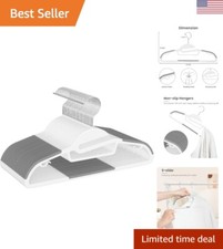Heavy Duty Plastic Hangers 50 Pack with Non-Slip Design,0.2 Inches Thick,360 ...