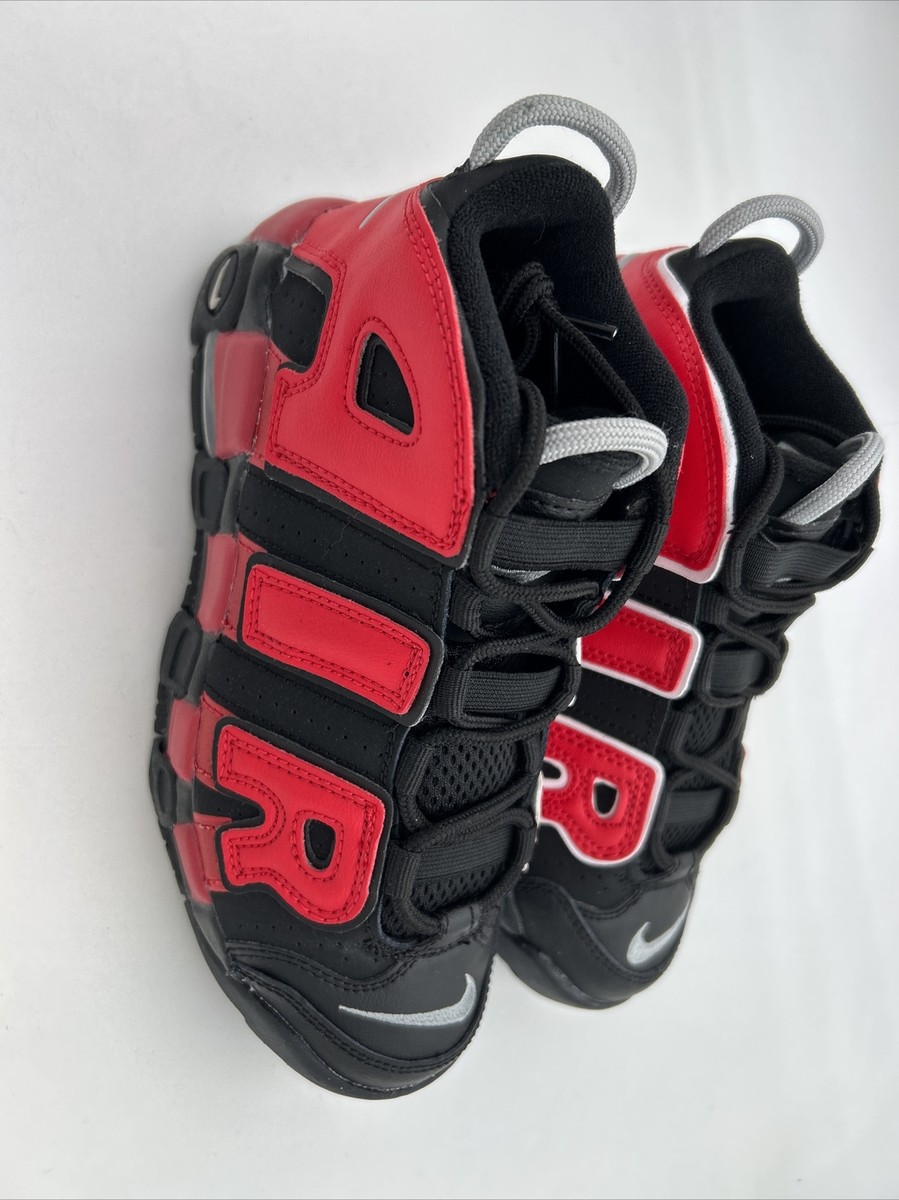 Nike Air More Uptempo Sneakers Black University Red Shoes Retro - Main Image