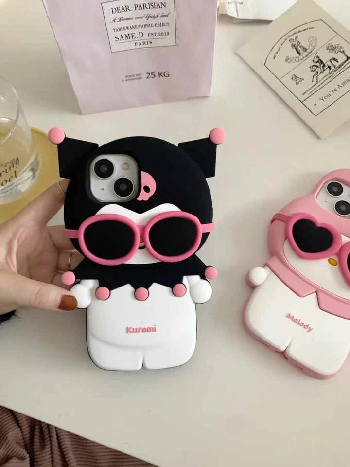 For iPhone 15 14 13 12 Pro Max 11 Cute Lovely Girls Cartoon Silicone Case Cover - Image 3 of 4
