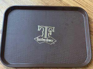 Vintage RARE Tastee-Freeze Cambro Lunch Advertising Tray MCM Brown Gold EUC