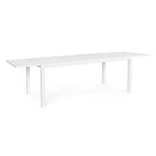 Tavolo esterno in alluminio Bianco Allungabile 200-300X100 cm 12 Posti YES