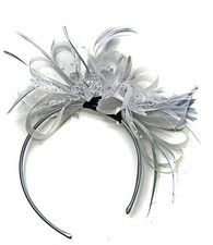 Customised Feather Hair Fascinator on Headband Wedding Royal Ascot Races Bespoke