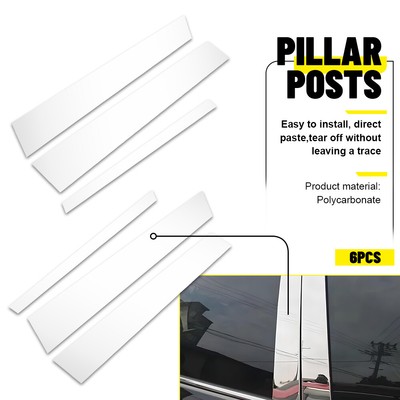 Gloss Chrome Door Pillar Posts Cover Trim For Infiniti G37 G35 Sedan 2002-2013