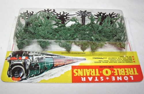 LONE STAR LOCOS Plastic Trees 87 Treble O Trains N/000 Gauge Pack of 6 Unopened - Picture 2 of 5
