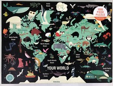 MUDPUPPY Your World 1000 Piece Jigsaw Puzzle World Map