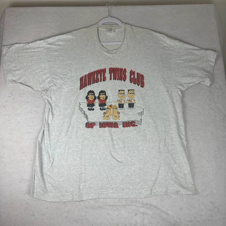 Camiseta de Colección Años 90 Hawkeye Twins Club Puntada Única Talla 3XL Foto 3 de 4