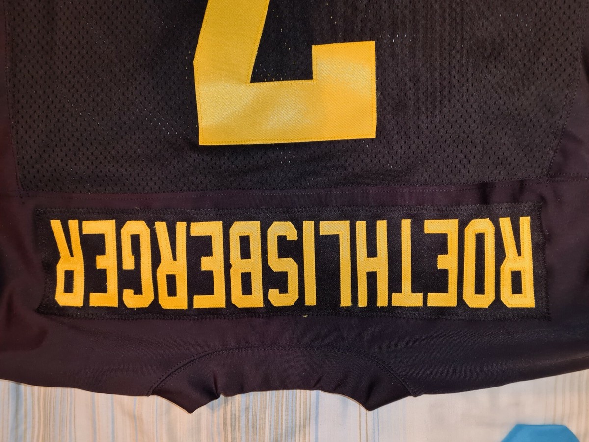 BEN ROETHLISBERGER #7 Pittsburgh Steelers 2007 Alternate Football