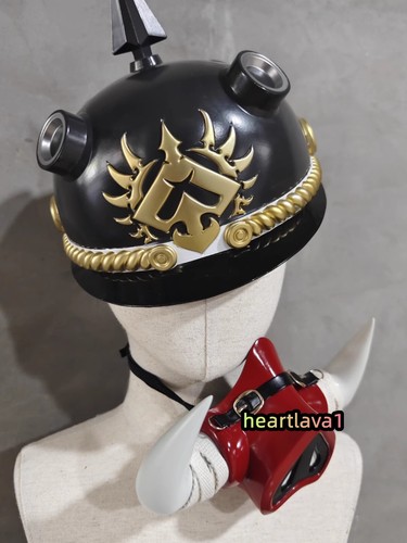 Zenless Zone Zero Luciana Cosplay Helmet Hat FRP Pig Nose Mask Halloween Props - Picture 2 of 13