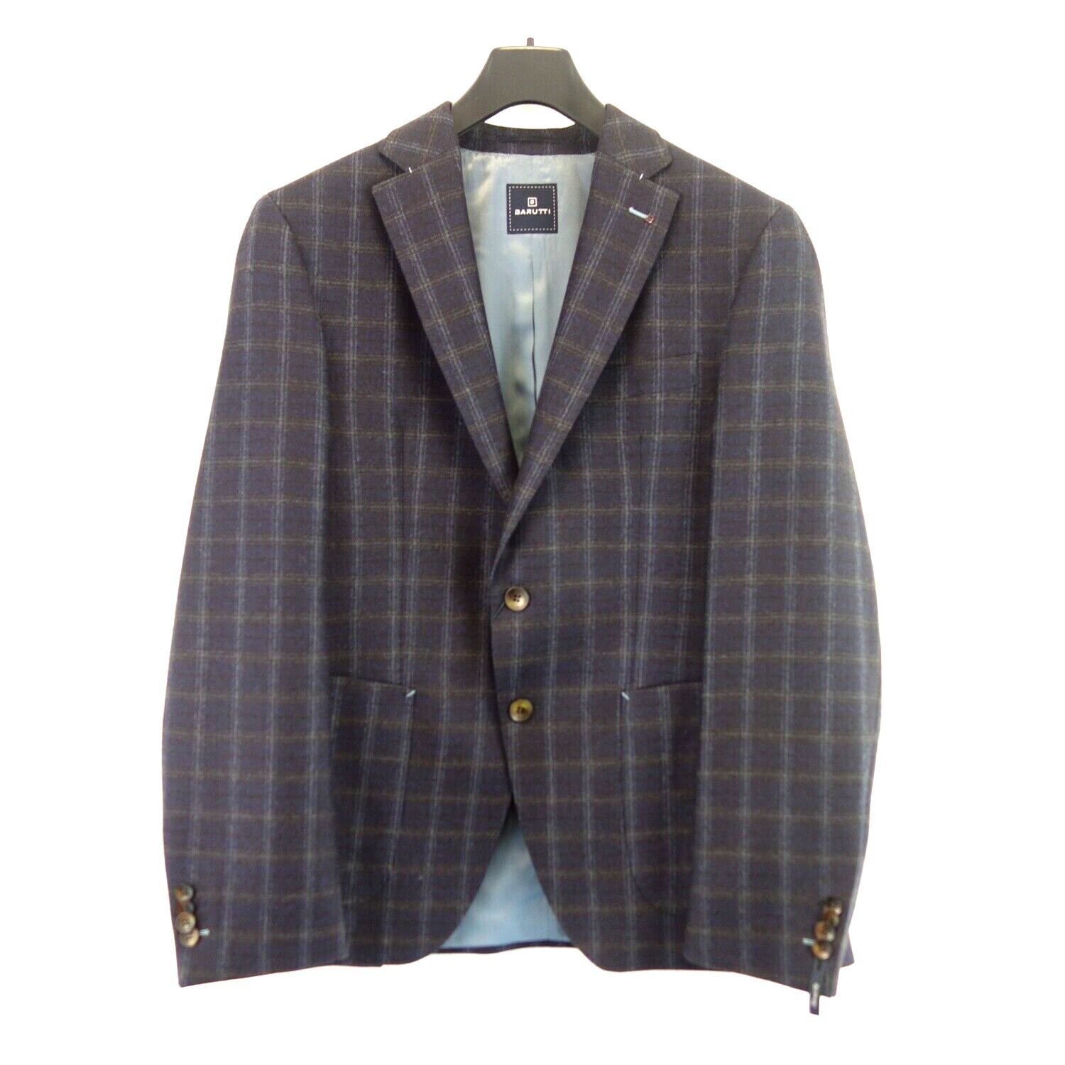 Barutti Herren Sakko Jacke Jacket Dunkelblau Wolle Schurwolle Tailored Fit Neu