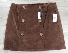 Vineyard Vines Skirt Women's 10 Brown Village Corduroy New