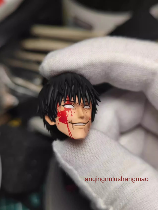 Custom Jujutsu Kaisen Fushiguro Toji Head for 1/12 Romankey Body