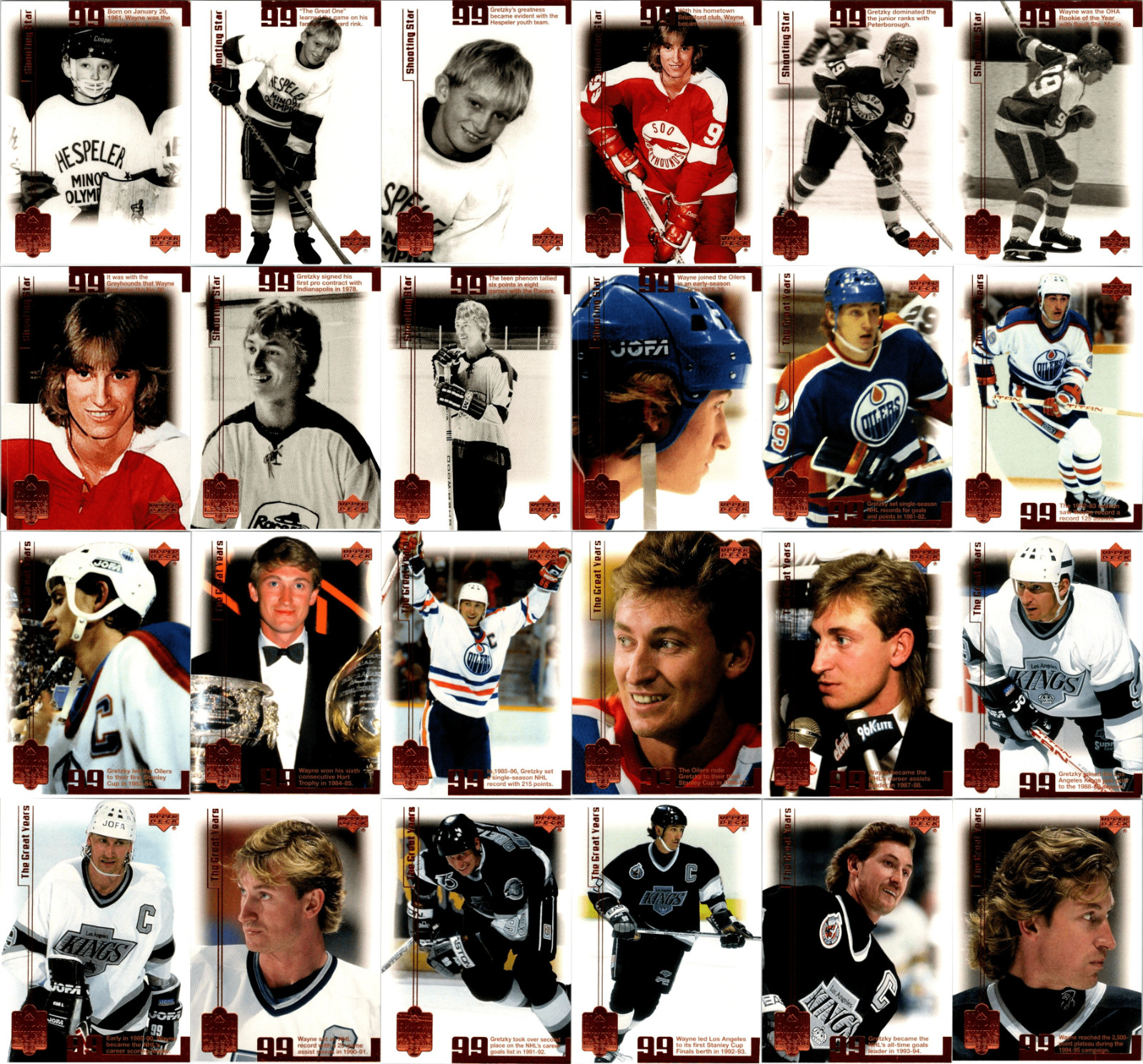 1999 WAYNE GRETZKY LIVING LEGEND INSERT CARDS - PICK SINGLES - FINISH SET Rare
