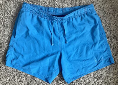 Emporio Armani Mens Swim Shorts Blue Size Medium UK
