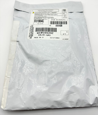 Whirlpool Range Valve-Gas #W10594392 *BRAND NEW OEM*
