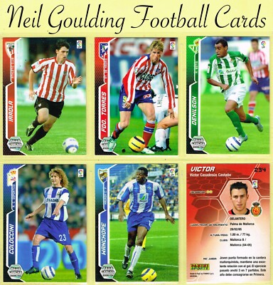 Panini Spanish La Liga 2005-06   MGK MEGACRACKS   Football Cards #1 bis #243