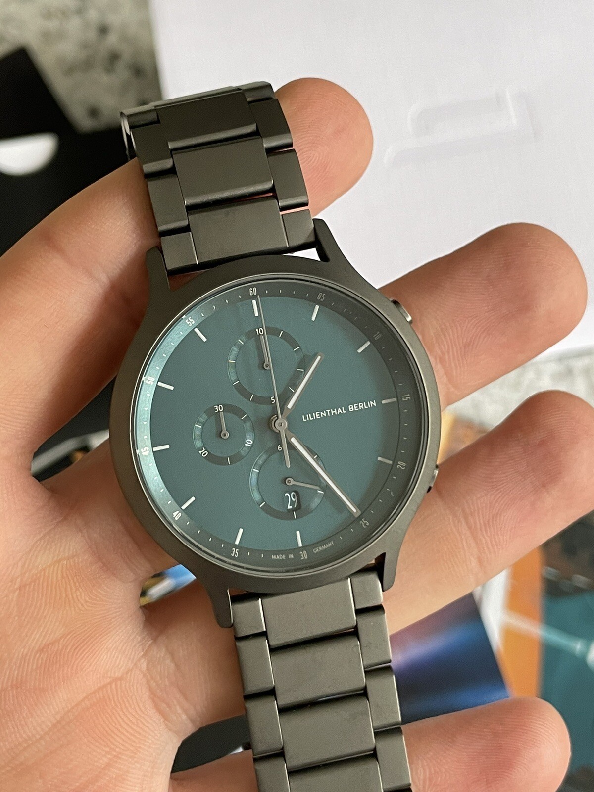 Lilienthal Berlin Chronograph Myth C01112B040F Anthracite FULL SET