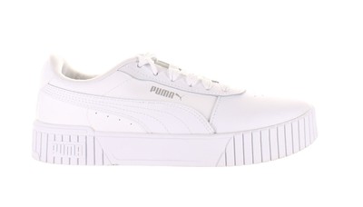 PUMA Womens Carina 2.0 White Fashion Sneaker Size 8 (7768665)