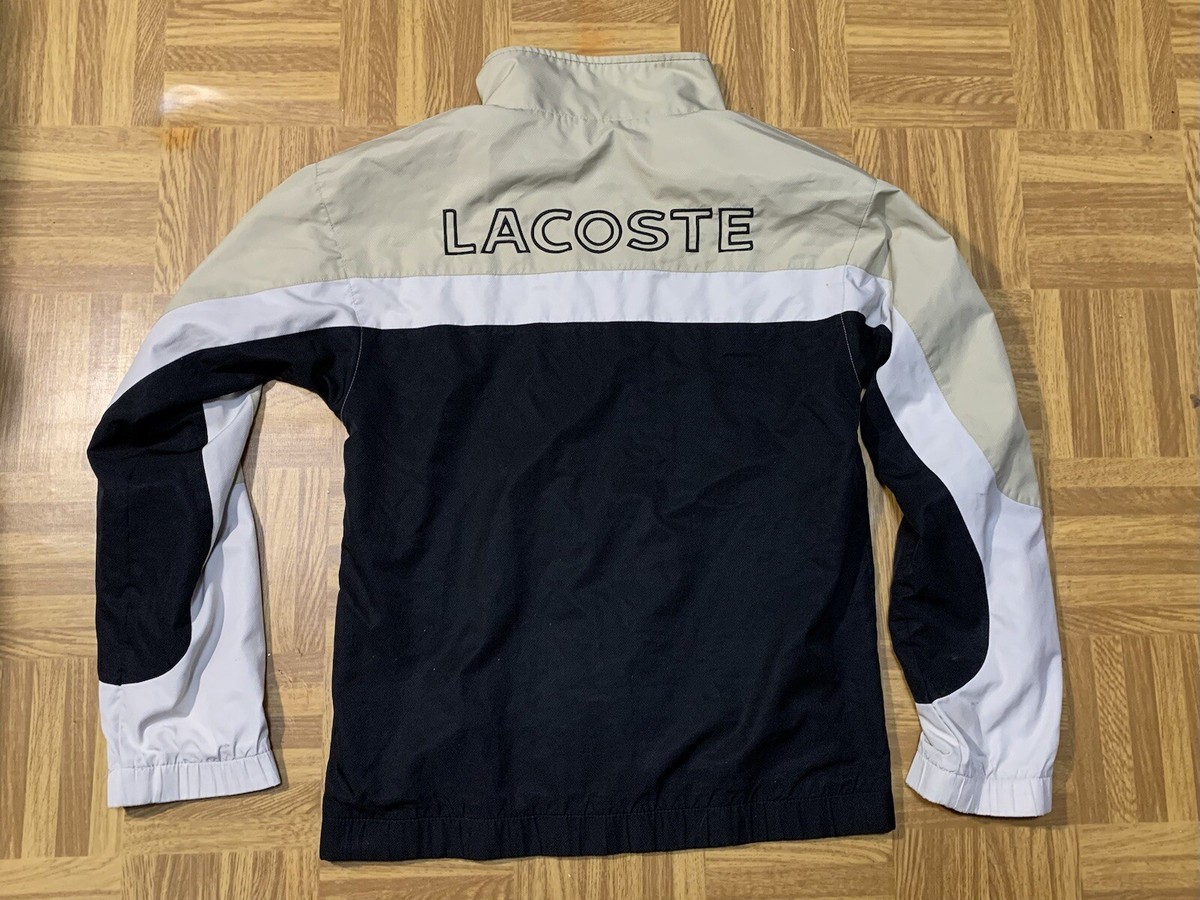 Vintage Lacoste Sport Track Jacket Big Back Logo Multicolor Vintage Lacoste Sport Track Jacket Big Back Logo Multicolor