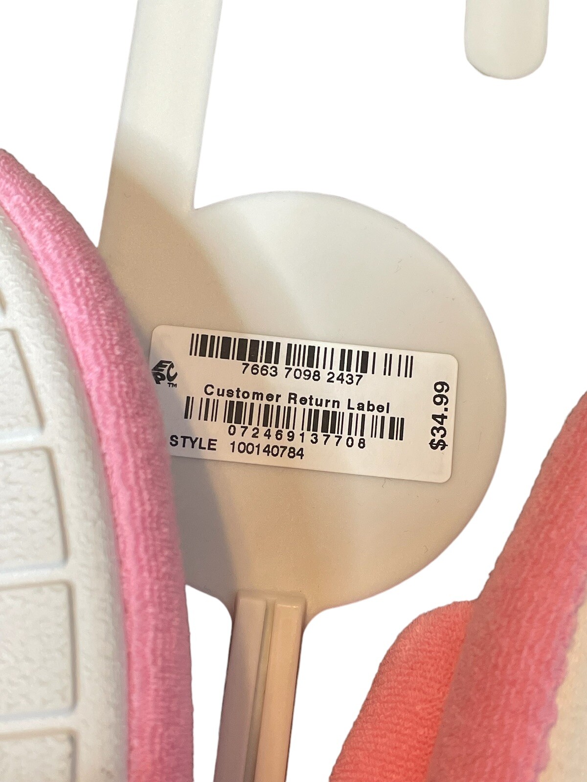 SAOLA Pantofole Jenni Intimates rosa suola in gomma taglia XL 11 12 nuove con etichette