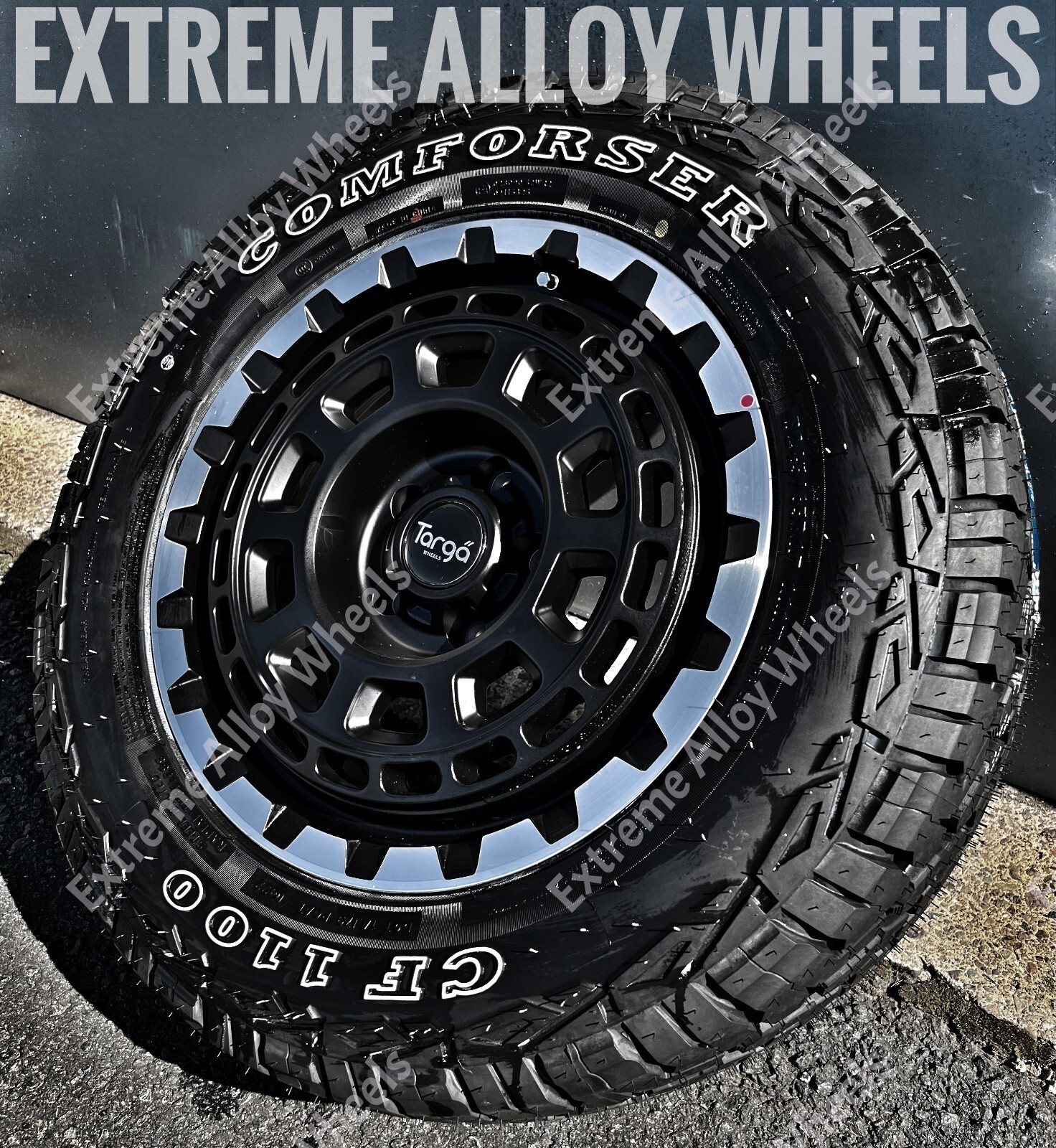 17" Dare TG9 Alloy Wheels For Ford Transit Custom Sport + Comforser All