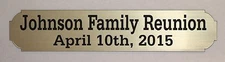 CUSTOM ENGRAVED NAMEPLATE NAME PLATE PLAQUE 1 X 5