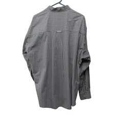 Gant Men's XL Ivy Poplin Blue White Checkered Long Sleeve Shirt