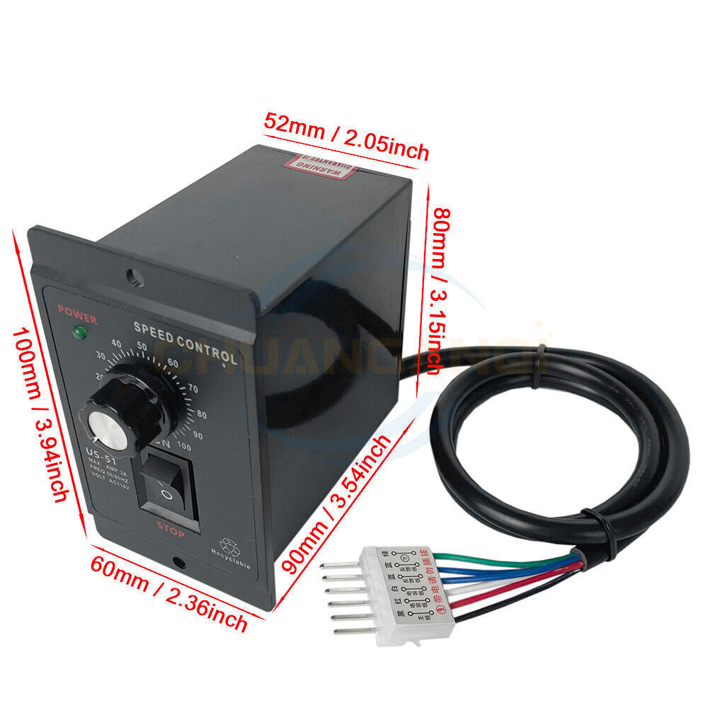 AC 110V Electric Motor Speed Controller Reversible Switch Regulator Switch 120W