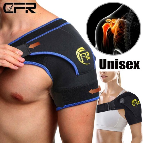 Adjustable Shoulder Support Brace Compression Rotator Cuff Sport Gym Injury Pain - Picture 1 of 15