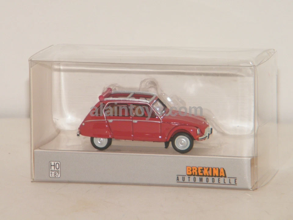 CITROËN DYANE DÉCOUVERTE ROUGE BREKINA 1/87 Réf 14261 - Photo 4/4