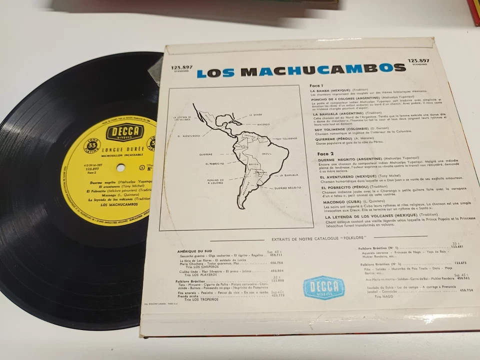 Los Machucambos – Los Machucambos ( yellow label ) latin DECCA 123.897 France - Photo 2/2