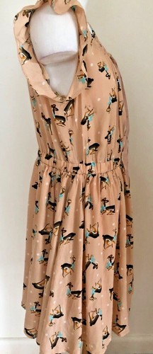 Absolutely and Faith Dress Pink Nude Deer Print Size XL bust 110cm length 92cm - Bild 3 von 3