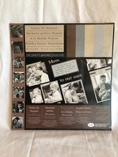 Creative Memories Perfect Fit Neutrals Cardstock Scrapbook Junk Journal Paper
