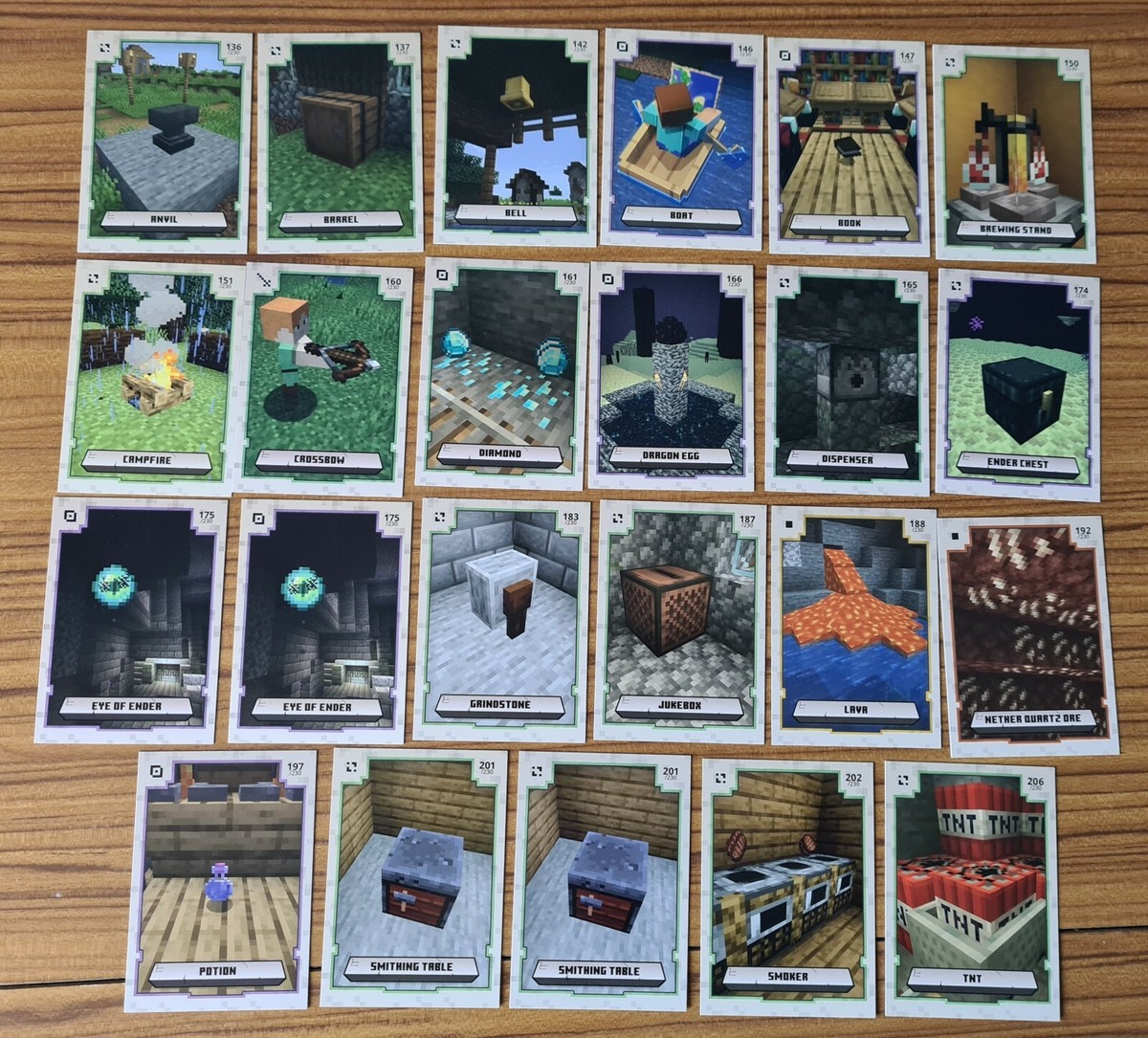 Panini Minecraft Adventure Trading Card Item Cards | eBay